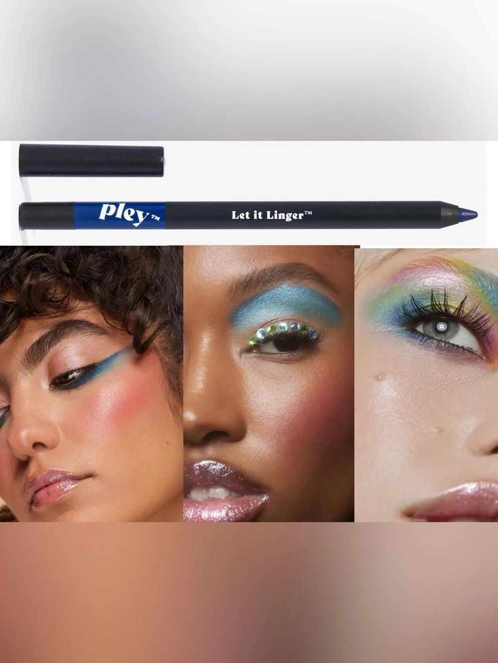 Pley Beauty Let It Linger 12-Hour Eyeliner NIB (Denim) 1.2 g / 0.042 oz